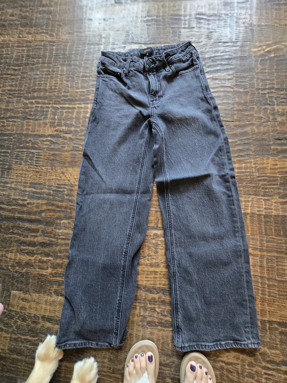 Quince Wide-Leg Jeans in Washed Black 28/30
